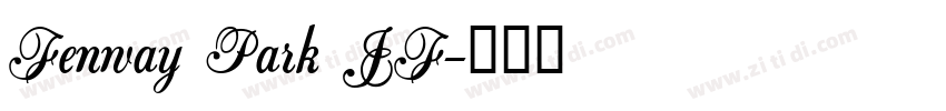 Fenway Park JF字体转换